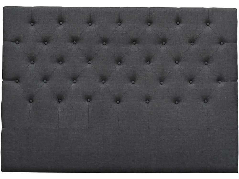 Gepolstertes Kopfteil " Déco " aus Stoff - 169 cm - Grau