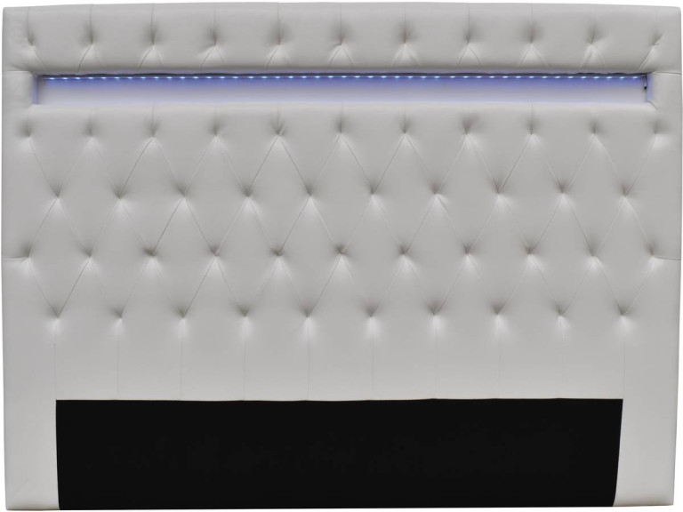Kopteil "Déco" mit LED - 169 cm - Weiß