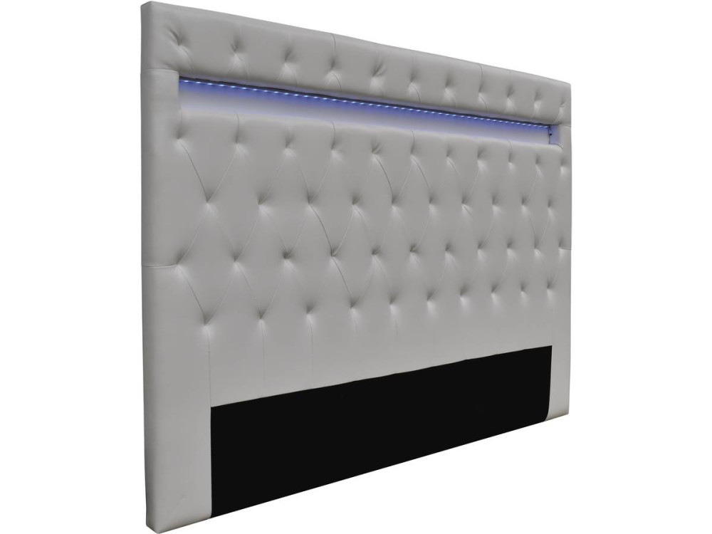 Kopteil "Déco" mit LED - 169 cm - Weiß