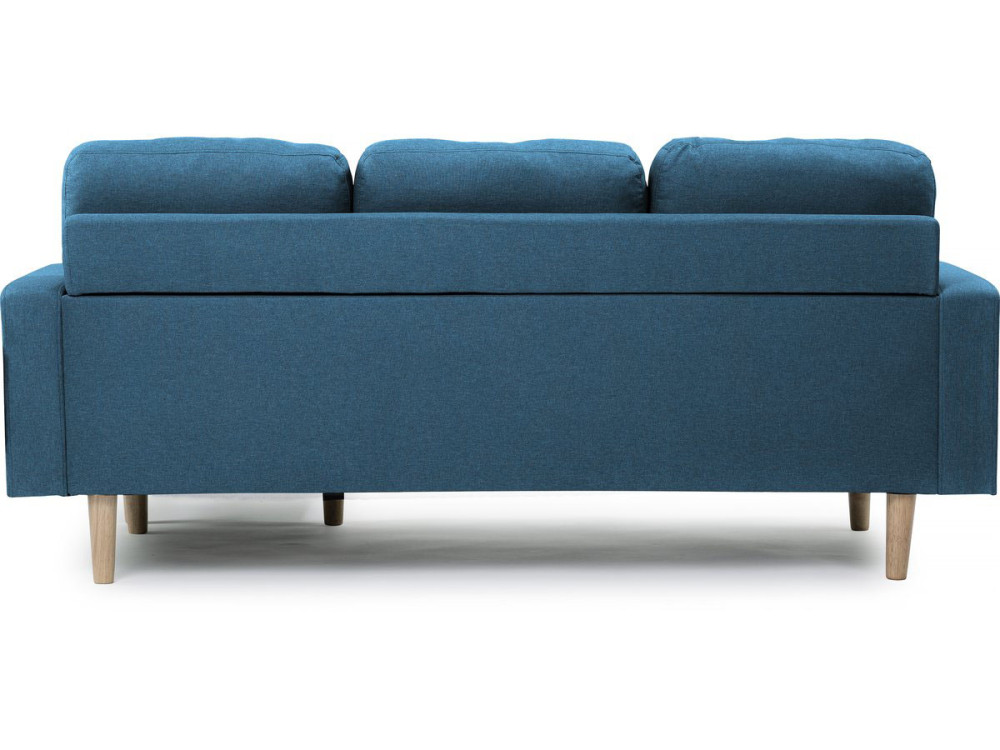 Umkehrbares Ecksofa aus blauem Stoff "Gabby"- 3-Sitzer-Sofa