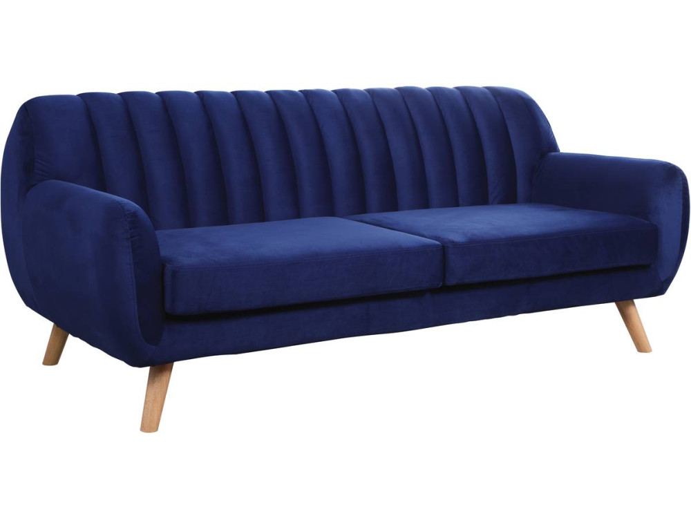 Sofa aus Samt "Jarvis" im skandinavischen Stil