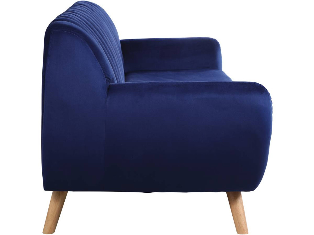 Sofa aus Samt "Jarvis" im skandinavischen Stil