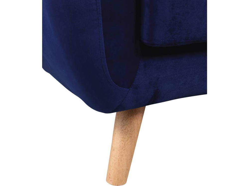 Sofa aus Samt "Jarvis" im skandinavischen Stil