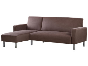 Reversibles Textil-Ecksofa "Rio" - Braun