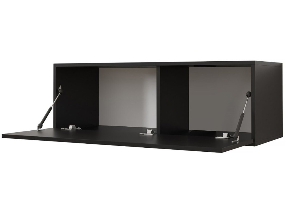 Hänge-TV-Möbel "Waldi Riflo" - 100 x 34 x 40 cm - Schwarz