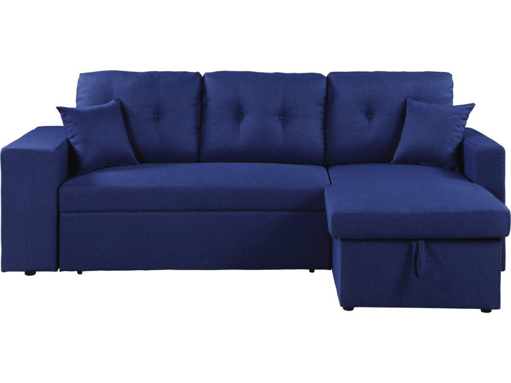 Umkehrbares Ecksofa mit Schlaffunktion "Axel" -  Blau