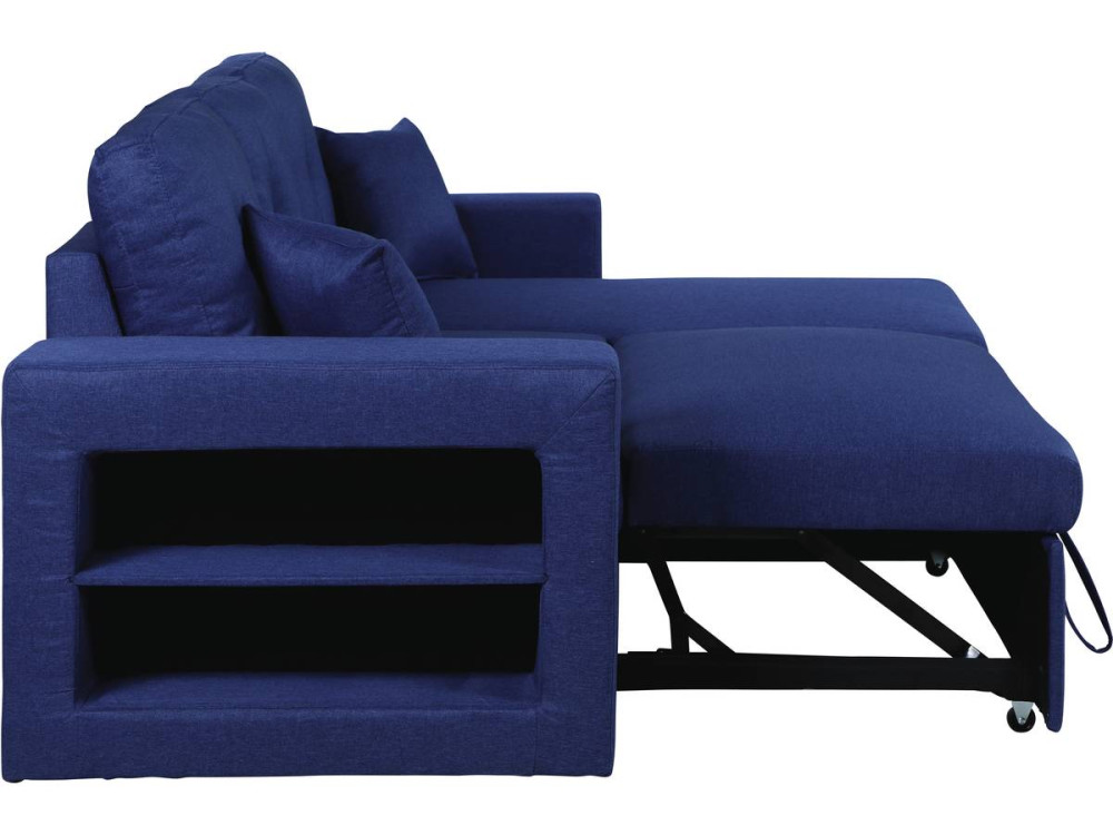 Umkehrbares Ecksofa mit Schlaffunktion "Axel" -  Blau