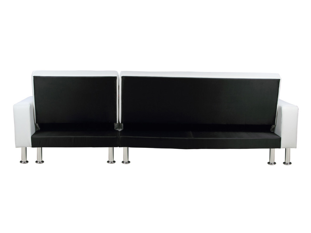 Konvertibles Ecksofa "Theo" - Weiß - 4 Plätze
