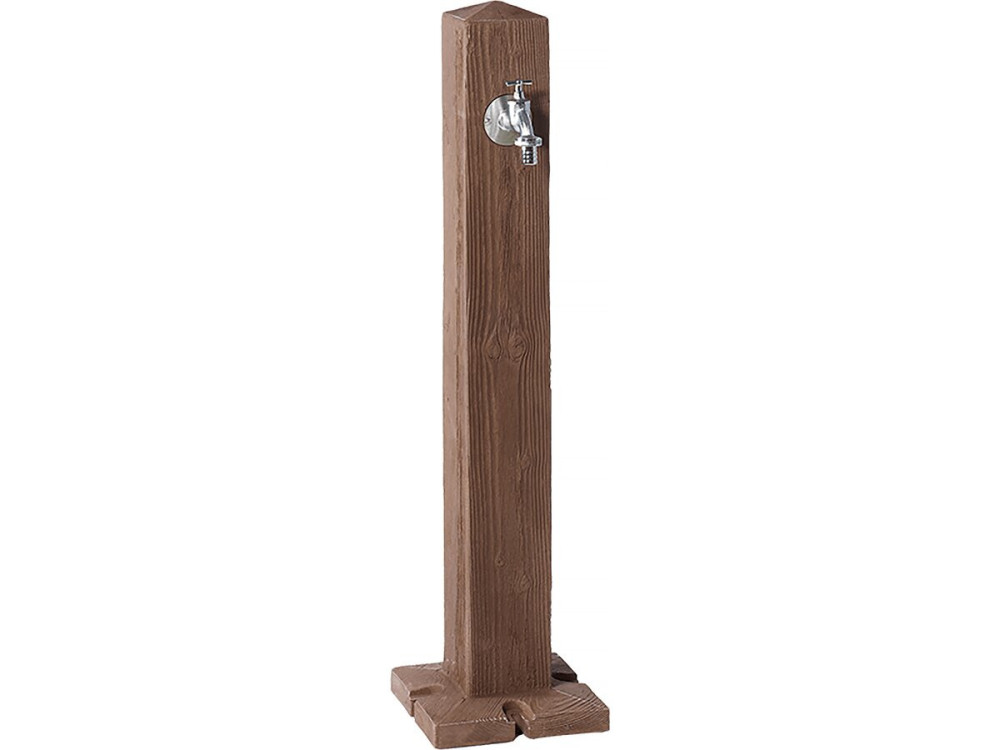 Brunnen "Wood" - Dunkles Holz - 100 x 13 x 13 cm