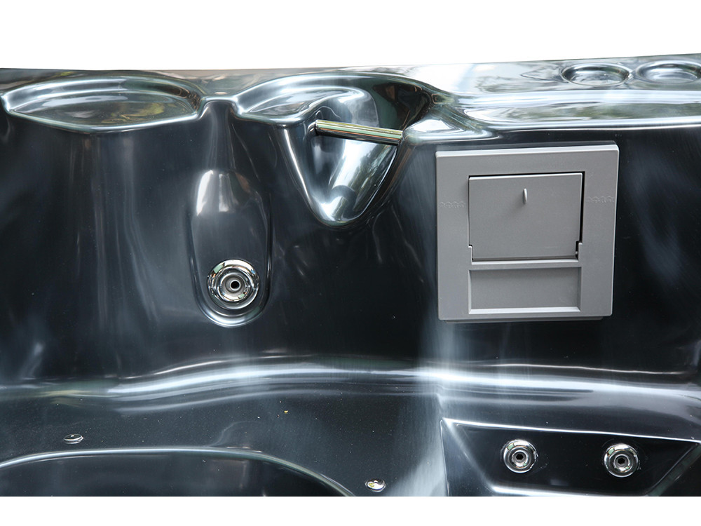 Spa "Cuba" 6 Plätze - Graue Wanne - Balboa-System + integriertes Bluetooth - 220x210x80cm