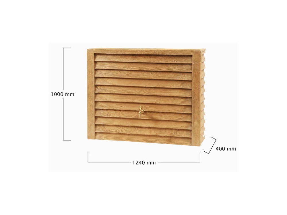 Kit réservoir mural woody 350L bois clair