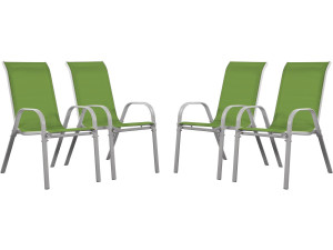 Gartensessel Textilen Cordoba - Phoenix - 4er-Set