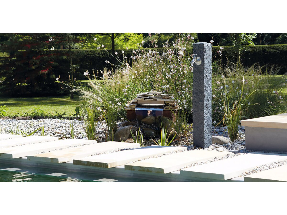 Fontaine "Granit" - Gris foncé - 100 x 13 x 13 cm