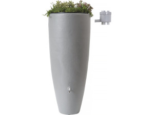 2-in-1-Set mit herausnehmbarem Blumenkasten – 300 l – Grau