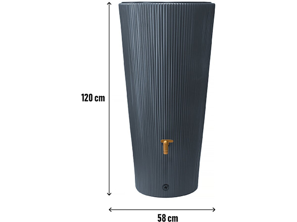 Kit réservoir 2 en 1 "Linus" - 220 L - Gris graphite