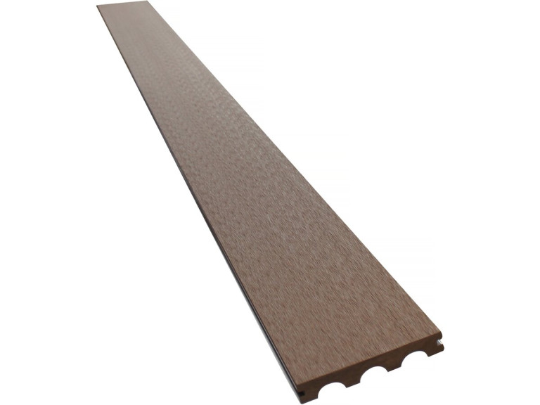 Satz von 3 Vollverbund-Terrassendielen - 2,4 m- Fläche ca. 1,05 m² - Braun