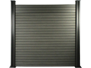 Zaunelement aus 6 Verbundplatten  - L 160 cm x B 25,8 cm x Dicke 2 cm - Schiefer