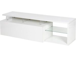 TV-Möbel lackiert mit LED "Penny" - 150 x 41 x 38 cm - Weiß