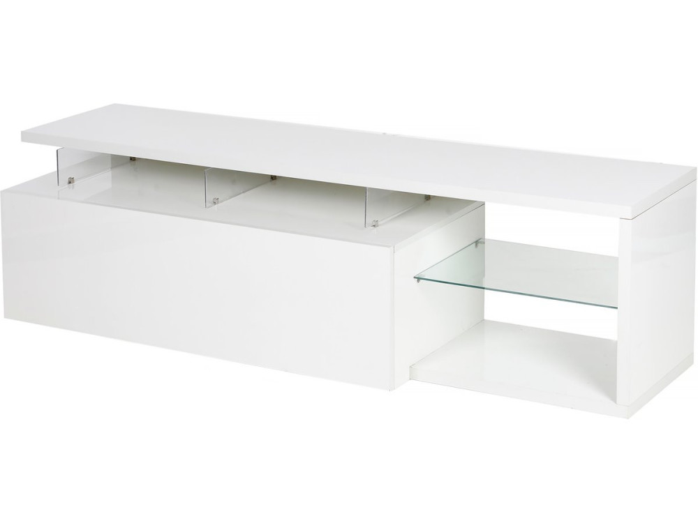 TV-Möbel lackiert mit LED "Penny" - 150 x 41 x 38 cm - Weiß