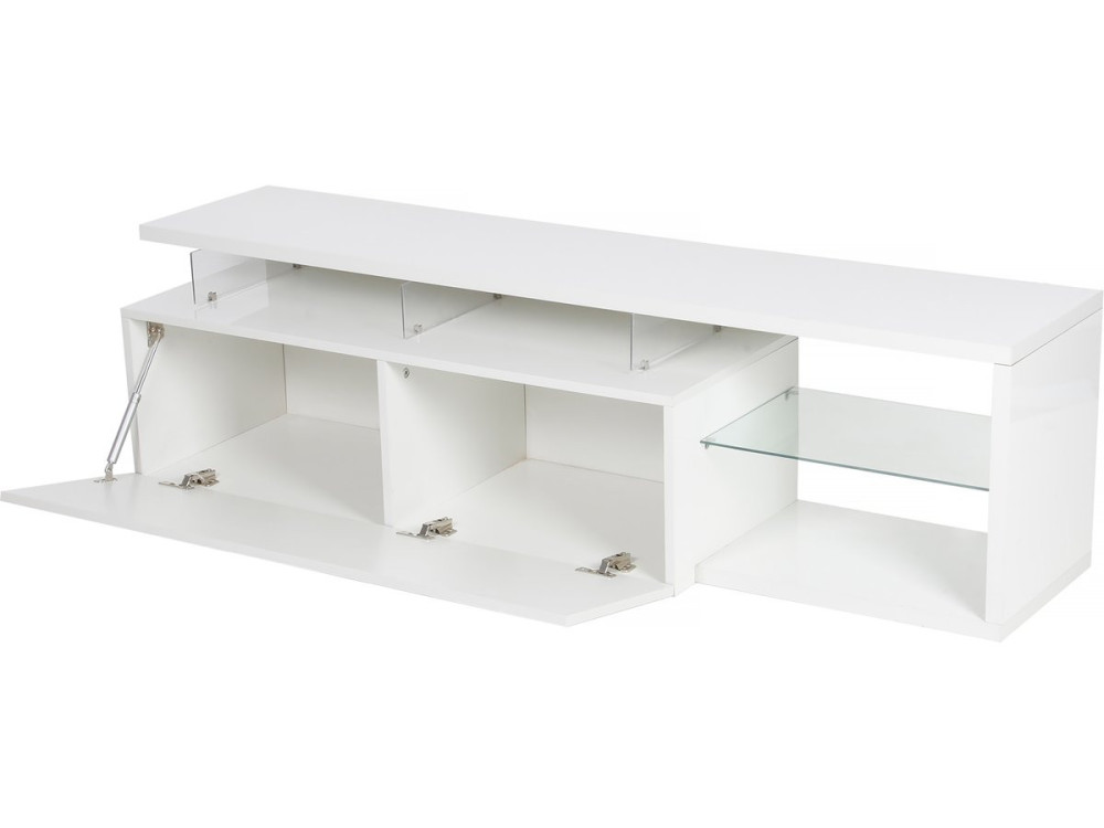 TV-Möbel lackiert mit LED "Penny" - 150 x 41 x 38 cm - Weiß