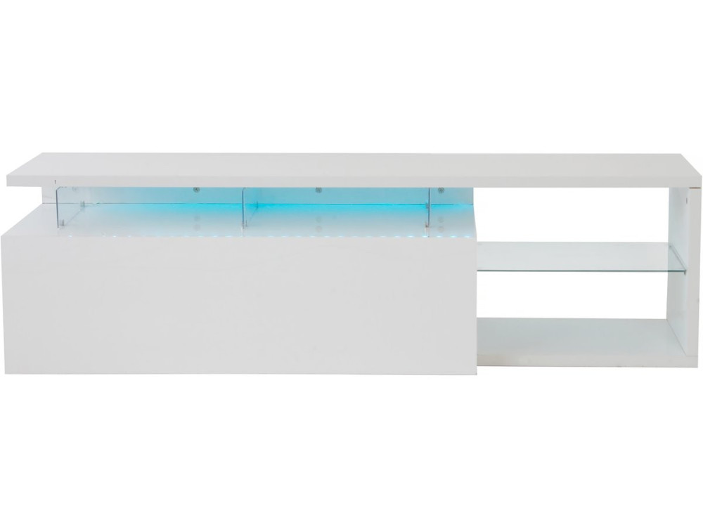 TV-Möbel lackiert mit LED "Penny" - 150 x 41 x 38 cm - Weiß