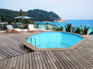 Holzpool "Venecia" -  5,80 x 1,31 m