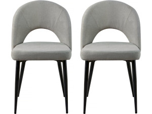Stuhl 2er-Set "Alma" - Grau