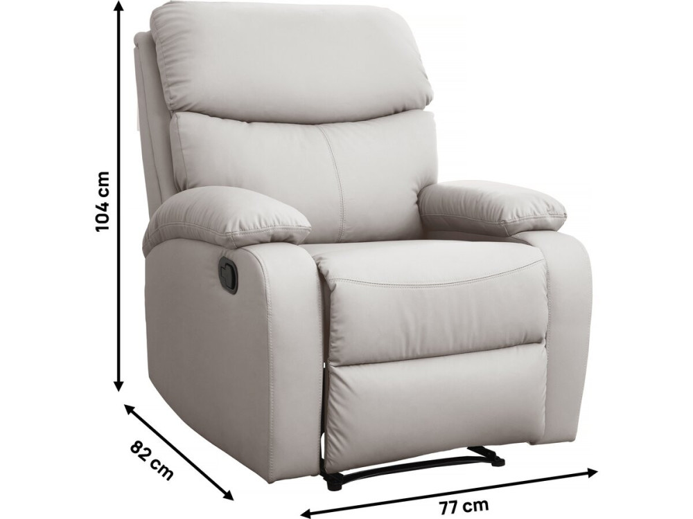 Verstellbarer Sessel "Giselle" - Beige