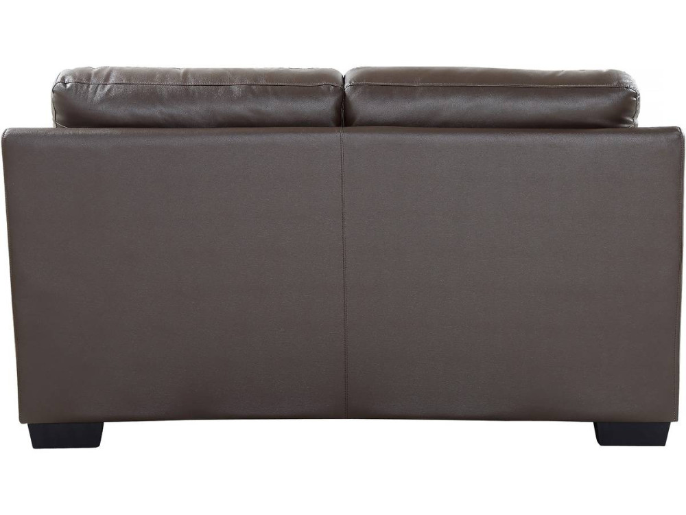 Sofa aus Leder und PVC "Cardiff"-  163 x 92 x 93 cm - Schokolade