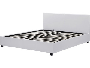 Doppelbett "Carla" mit Stauraum - 160 x 200 cm - Weiß