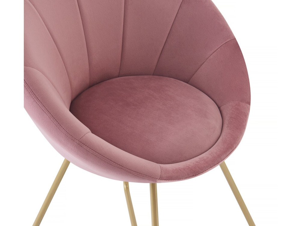 Esszimmerstühle aus Samt 2er-Set "Rosalie" - Rose