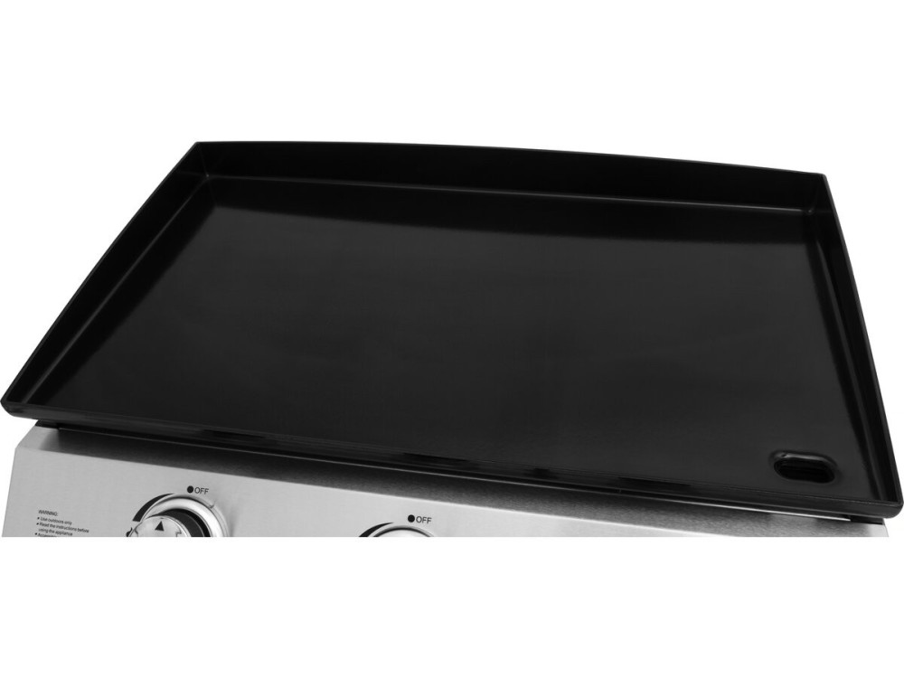 Plancha mit 3 Gasbrennern "Jolly" - 7,5 kW - Grau