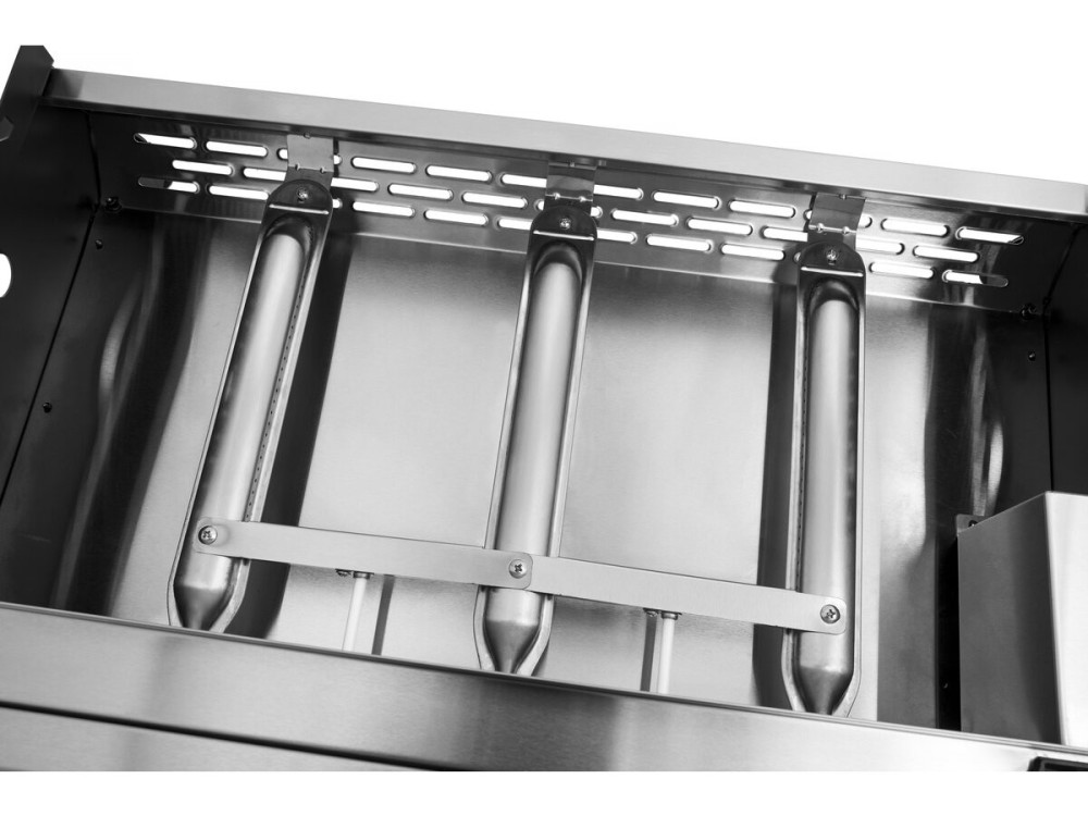 Plancha mit 3 Gasbrennern "Jolly" - 7,5 kW - Grau