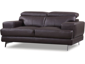 Sofa aus rekonstituiertem Leder/PVC " Venedig " - 2 Sitzer  - Braun