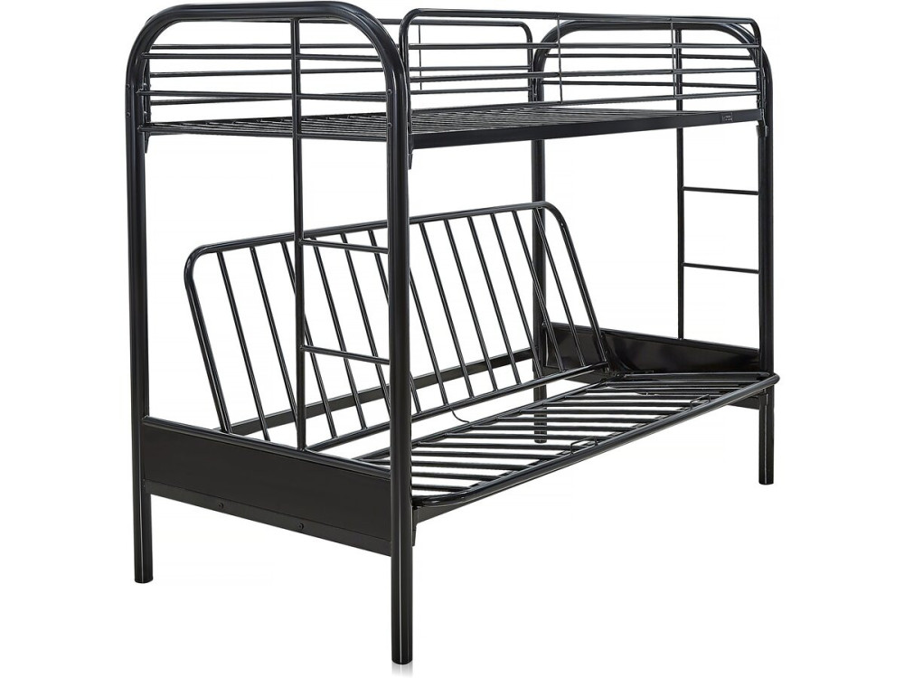 Hochbett "POLO" - 90 x 190 cm - Schwarz