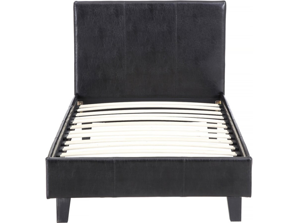 Einzelbett "Lina" - 90 x 190 cm - Schwarz