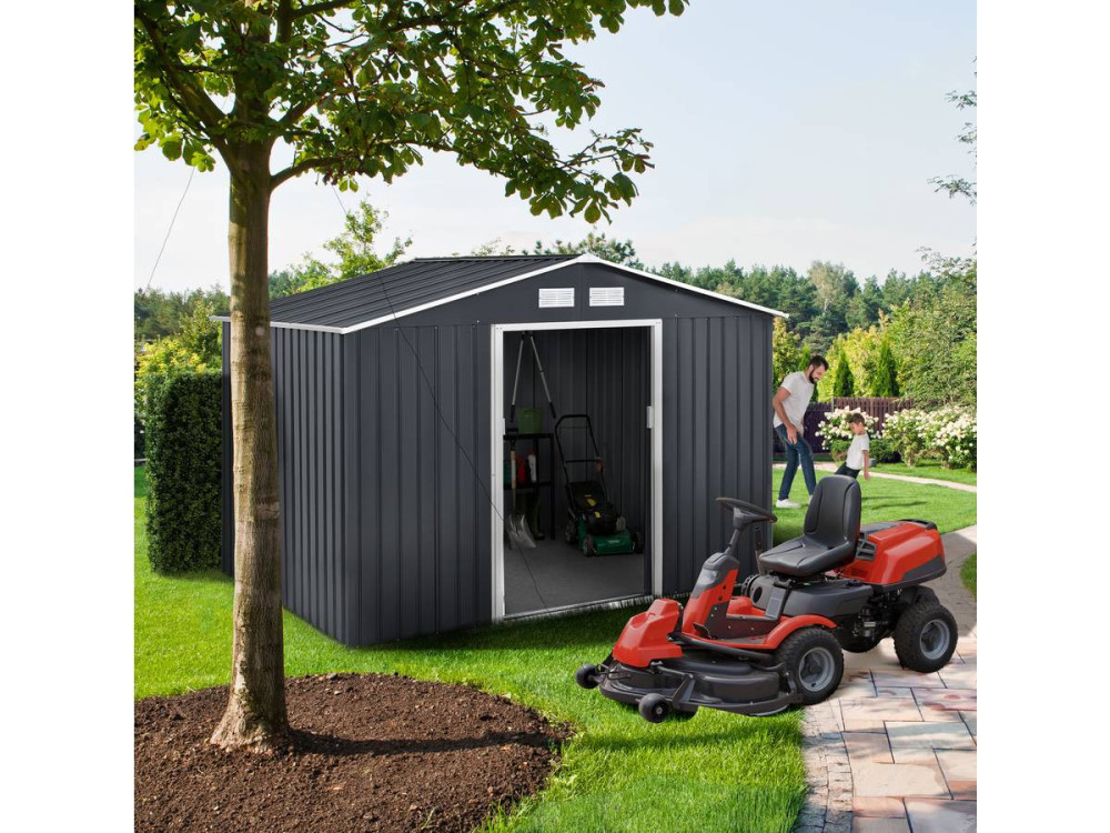 Gerätehaus aus Metall "Vegas" - 5,29 m2 (4,83 m2 Bodenfläche) - Grau