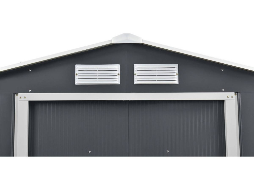 Gerätehaus aus Metall "Vegas" - 5,29 m2 (4,83 m2 Bodenfläche) - Grau