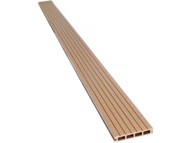 Terrassendielen 3er-Set Hohlkammer-Verbundstoff - Länge: 2,4 m - Fläche 1 m² - Terrakotta