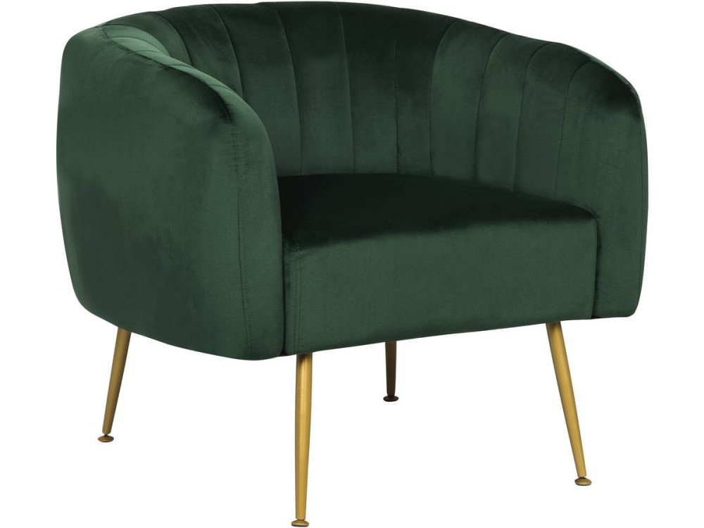 Sessel aus Samt "Diana" - 1 Person - Grün