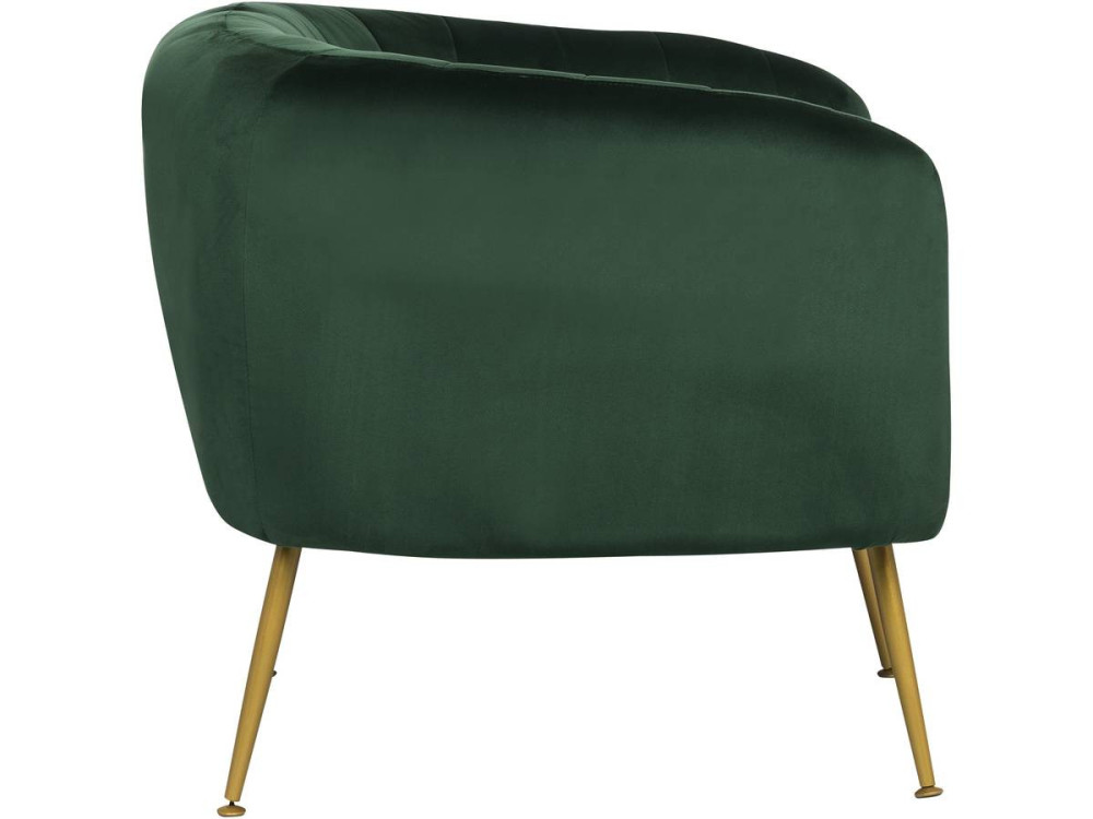 Sessel aus Samt "Diana" - 1 Person - Grün