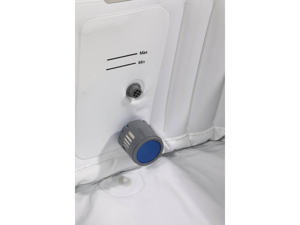 Aufblasbarer viereckiger Whirlpool aus PVC "MONAC"  - 4 Personen - Creme/Weiß