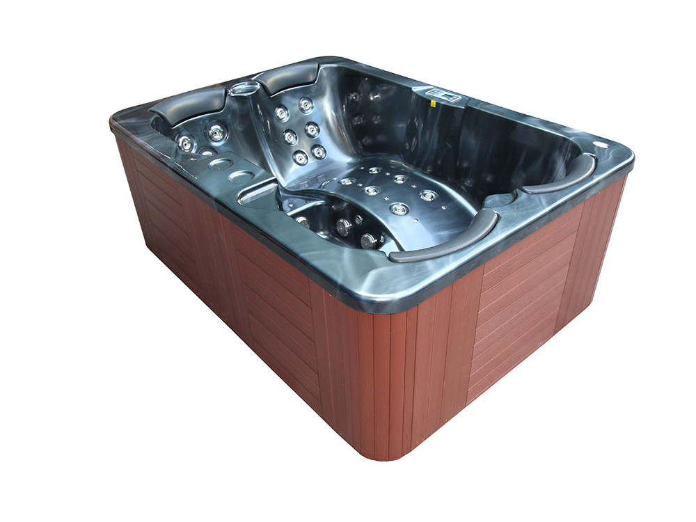 Whirlpool "Fidji" 4 Personen - Graue Wanne - Balboa-System + integrierte Iphone-Basis - 210 x 152 x 81 cm