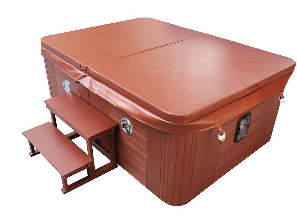 Whirlpool "Fidji" 4 Personen - Graue Wanne - Balboa-System + integrierte Iphone-Basis - 210 x 152 x 81 cm