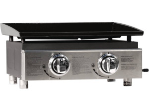 Plancha "Presto 2" - 2 Brenner - 5 kW - Grau