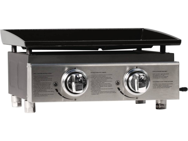 Plancha "Presto 2" - 2 Brenner - 5 kW - Grau