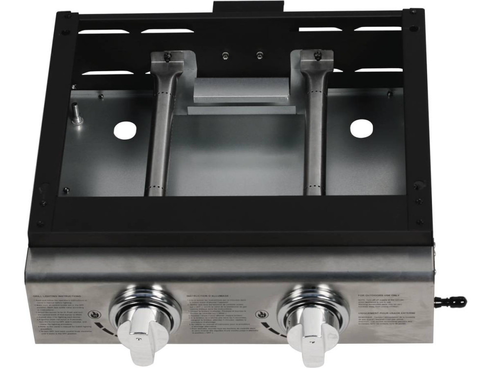 Plancha "Presto 2" - 2 Brenner - 5 kW - Grau