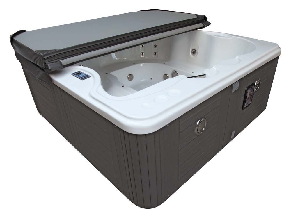 Whirlpool "Cuba" 6 Personen - Weiße Wanne - Balboa-System + integrierte Bluetooth-Lautsprecher - 220  x210 x 80 cm