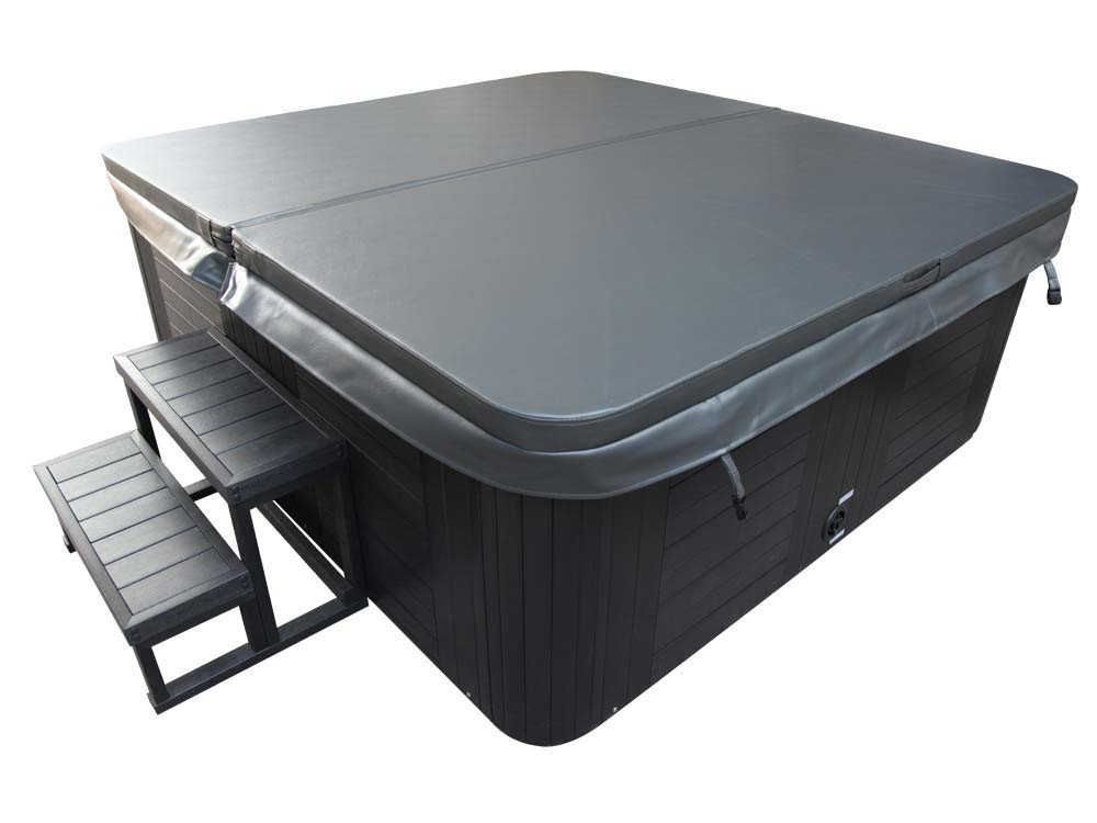 Whirlpool "Cuba" 6 Personen - Weiße Wanne - Balboa-System + integrierte Bluetooth-Lautsprecher - 220  x210 x 80 cm