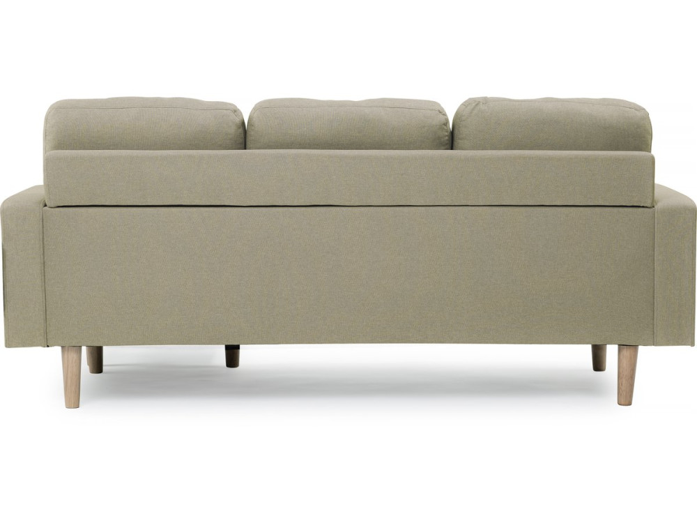 Ecksofa reversibel aus Stoff "Gabby" - 3-Sitzer - Beige